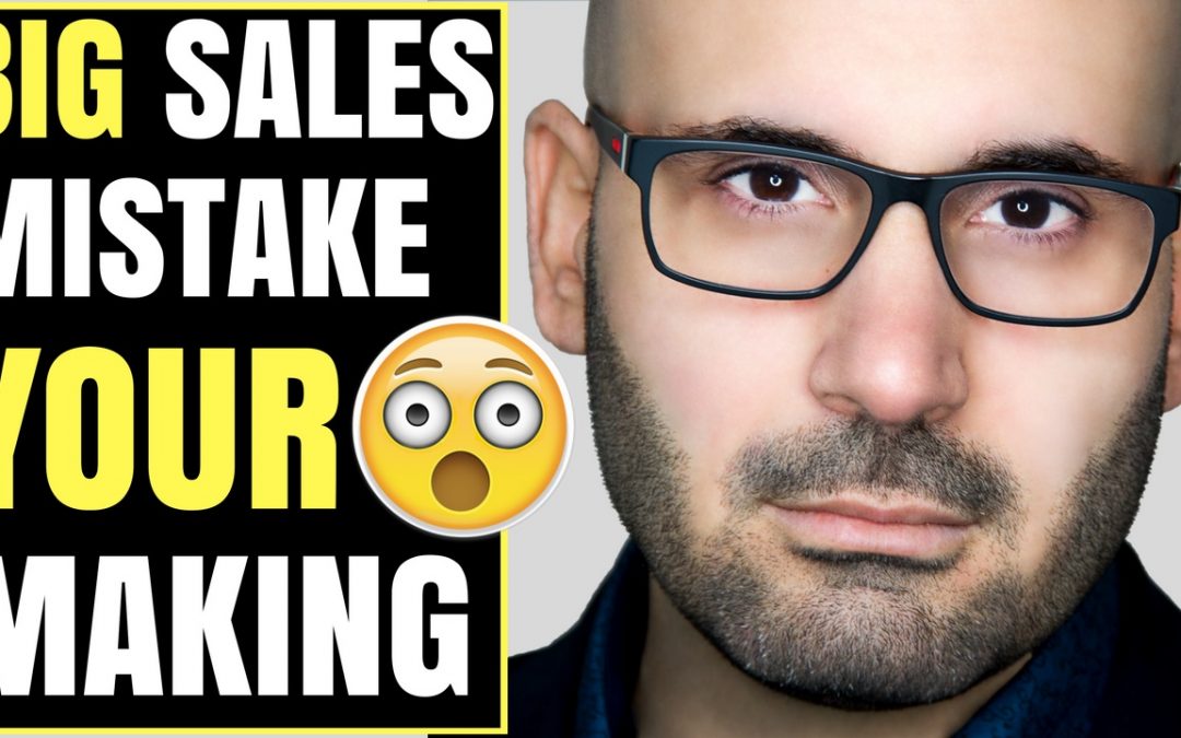 The number one mistake the salespeople make when selling online
